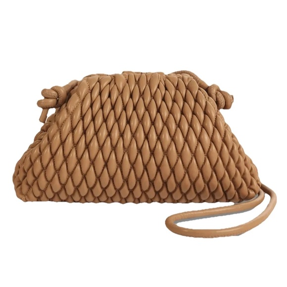 Designer Inspo Tan Crossbody Pouch - Picture 1 of 10